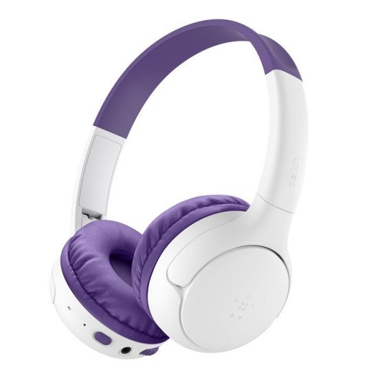 Belkin AUD012hqPU Casque Avec fil &sans fil Arceau Musique Bluetooth Blanc, Violet