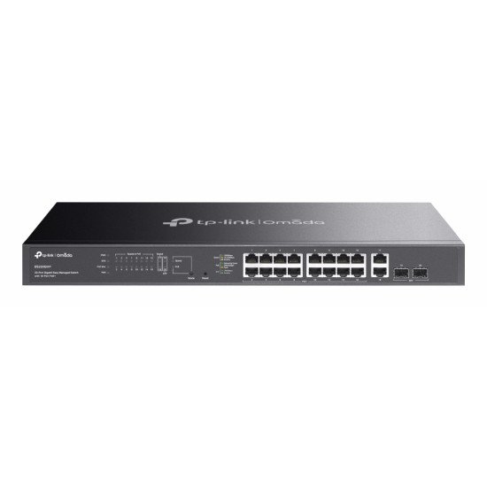 TP-Link Omada ES220GMP commutateur réseau Géré L2 Gigabit Ethernet (10/100/1000) Connexion Ethernet POE Noir