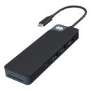 HYPER HD4102BKGL hub & concentrateur USB 3.2 Gen 1 (3.1 Gen 1) Type-C 5000 Mbit/s Noir
