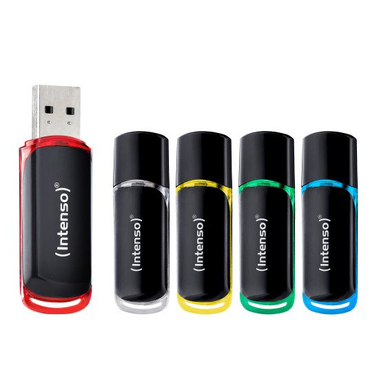 Intenso 3511575 lecteur USB flash 16 Go USB Type-A 2.0 Noir, Rouge, Vert, Transparent, Jaune, Bleu