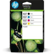 HP 937 Pack de 4 Cartouches d'encre authentiques CMJN