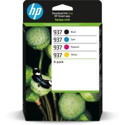 HP 937 Pack de 4 Cartouches d'encre authentiques CMJN HP 937 Pack de 4 Cartouches d'encre authentiques CMJN