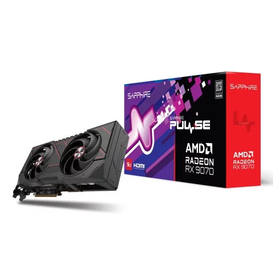 Sapphire PULSE Radeon RX 9070 AMD 16 Go GDDR6 Sapphire PULSE Radeon RX 9070 AMD 16 Go GDDR6