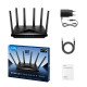 Cudy WR11000 routeur sans fil 2.5 Gigabit Ethernet Tri-bande (2,4 GHz / 5 GHz / 6 GHz) Noir