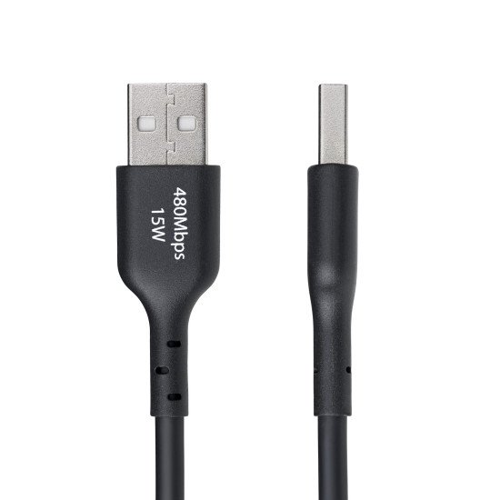 StarTech.com Câble de Charge USB-A vers USB-C de 3m, Charge et Synchronisation, 3A, USB 2.0, Gaine TPE - Cordon de Charge USB Noir StarTech.com Câble de Charge USB-A vers USB-C de 3m, Charge et Synchronisation, 3A, USB 2.0, Gaine TPE - Cordon de Charge USB Noir