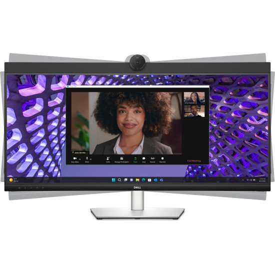 DELL P Series P3424WEB écran PC 86,7 cm (34.1") 3440 x 1440 pixels 4K Ultra HD LCD Noir