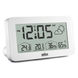 Braun BC13WP-DCF réveille-matin Réveil numérique Blanc Braun BC13WP-DCF réveille-matin Réveil numérique Blanc