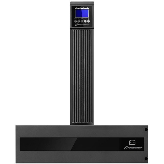 PowerWalker VFI 6000 RTG PF1 UPS Double-conversion (en ligne) 6 kVA 6000 W 2 sortie(s) CA