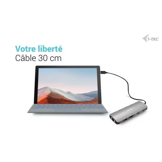 i-tec USB-C Metal Nano 2x Display Docking Station + Power Delivery 100 W i-tec USB-C Metal Nano 2x Display Docking Station + Power Delivery 100 W