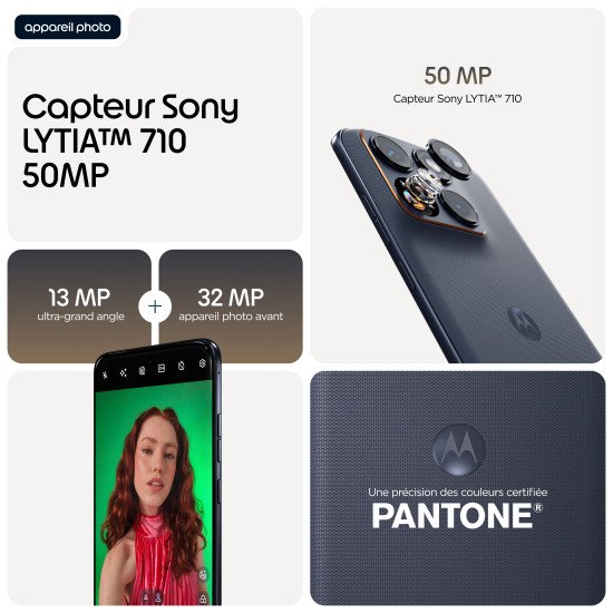 Motorola edge 70 fusion 17,2 cm (6.78") Double SIM Android 16.0 5G USB Type-C 8 Go 256 Go 5200 mAh Noir