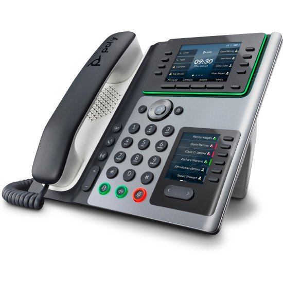 POLY Téléphone IP Edge E400 compatible PoE