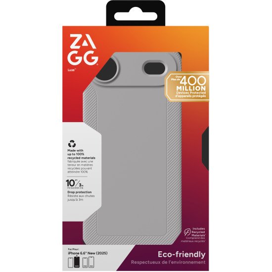 ZAGG Luxe Snap coque de protection pour téléphones portables 16,5 cm (6.5") Housse Gris ZAGG Luxe Snap coque de protection pour téléphones portables 16,5 cm (6.5") Housse Gris
