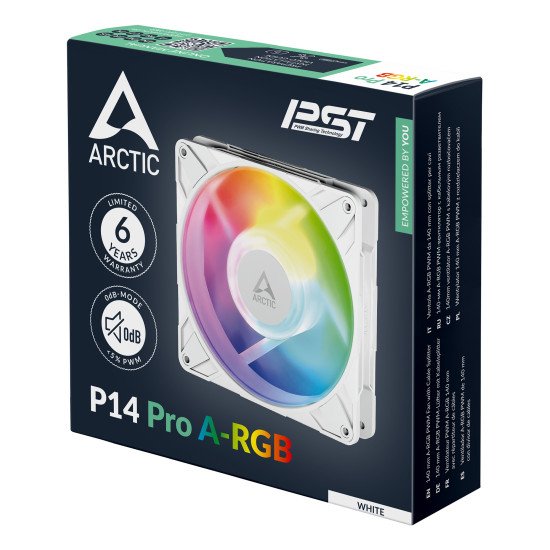 ARCTIC P14 Pro A-RGB Boitier PC Ventilateur 14 cm Blanc 1 pièce(s)