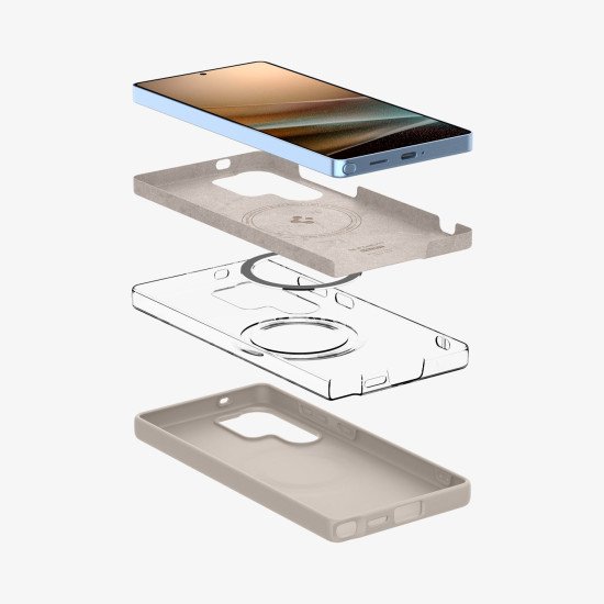 Spigen Silicone Fit (MagFit) coque de protection pour téléphones portables 17,5 cm (6.9") Housse Naturel Spigen Silicone Fit (MagFit) coque de protection pour téléphones portables 17,5 cm (6.9") Housse Naturel