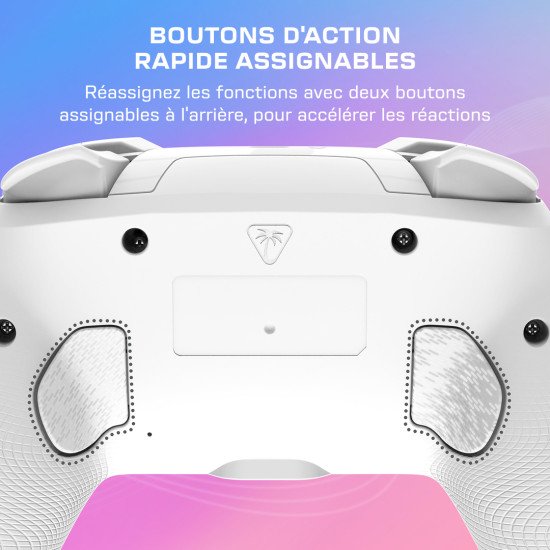 Turtle Beach Afterglow Wave Blanc Manette de gaming RGB sans fil Sous licence officielle pour Nintendo Switch 2