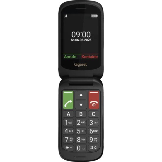 Gigaset GL40 7,11 cm (2.8") 88 g Noir Téléphone pour seniors