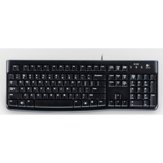 Logitech K120 clavier USB QWERTZ LUX Noir