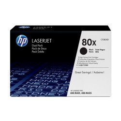 HP 80X Pack de 2 Toner Noir HP 80X Pack de 2 Toner Noir