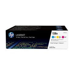 HP 128A pack de 3 Toners Cyan, Magenta, Jaune HP 128A pack de 3 Toners Cyan, Magenta, Jaune