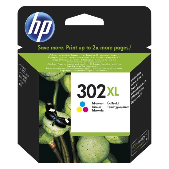 HP 302XL F6U67AE cartouche d'encre Cyan, Magenta, Jaune