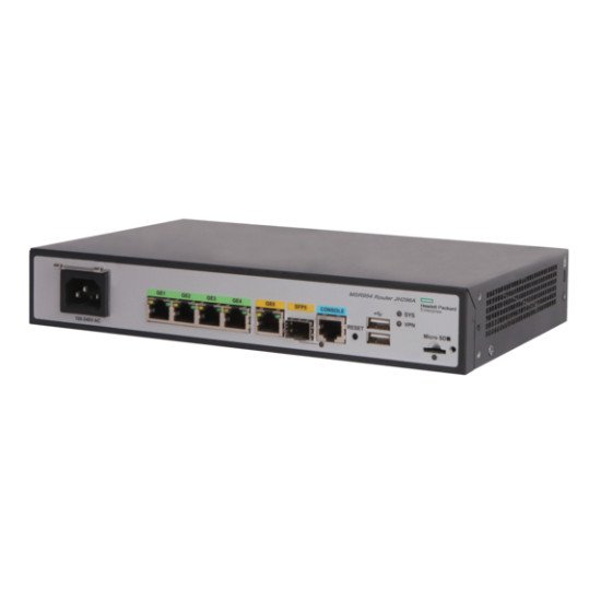 HPE MSR954 1GbE SFP 2GbE-WAN 4GbE-LAN CWv7 Routeur connecté Gigabit Ethernet Gris