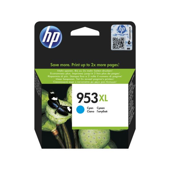 HP 953XL F6U16AE cartouche d'encre cyan