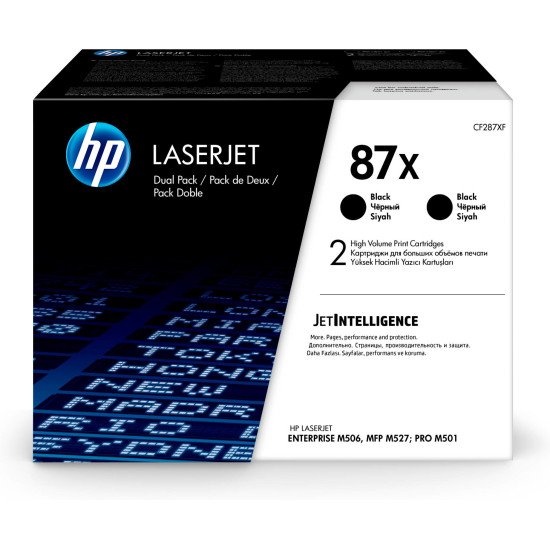 HP 87X Pack de 2 Toners Noir