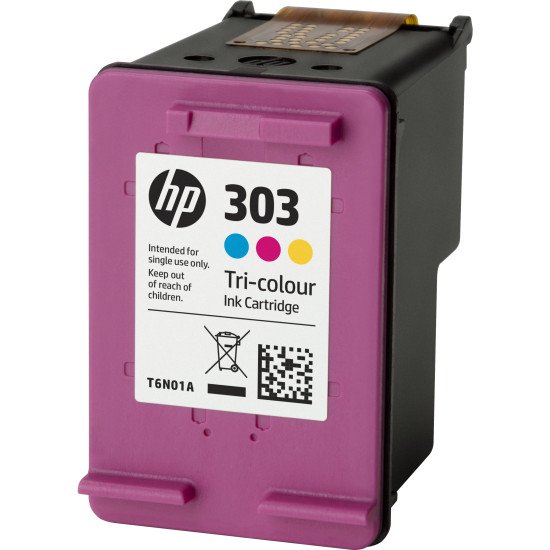 HP 303 T6N01AE Cartouche d'encre Cyan, Magenta, Jaune