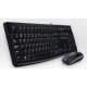 Logitech Desktop MK120 clavier Souris incluse USB QWERTY Portuguais Noir