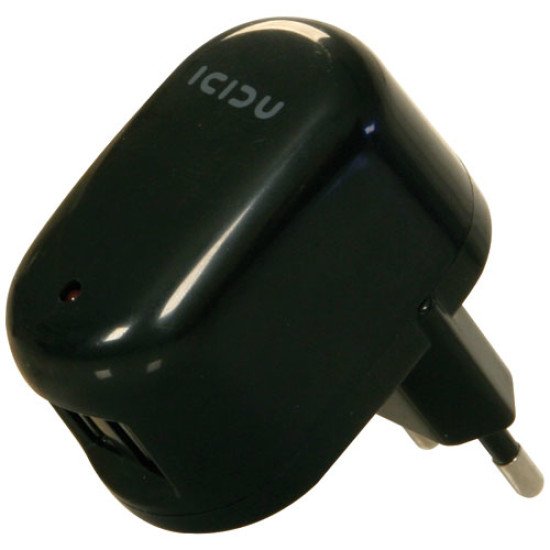 ICIDU PI-707713 chargeur d'appareils mobiles Noir Secteur, Allume-cigare Auto, Intérieure, Extérieure