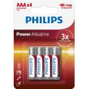 Philips Power Alkaline Batterie LR03P4B/10