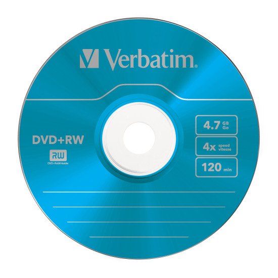 Verbatim DVD+RW Colours 4,7 Go 5 pièce(s)