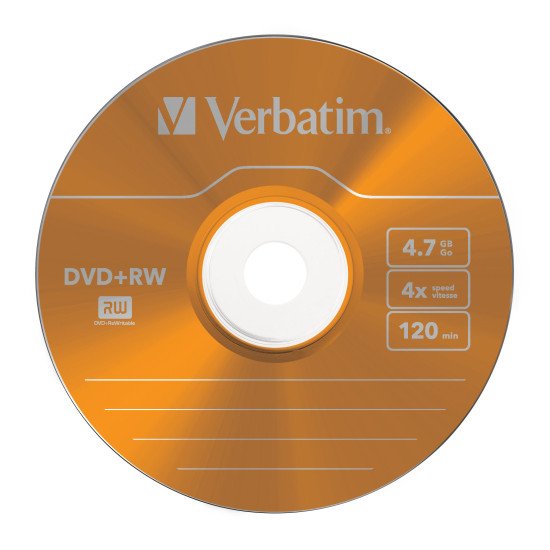 Verbatim DVD+RW Colours 4,7 Go 5 pièce(s)