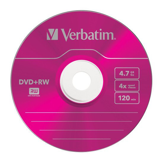 Verbatim DVD+RW Colours 4,7 Go 5 pièce(s)