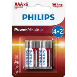 Philips Power Alkaline Batterie LR03P6BP/10