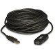Manhattan Rallonge USB-A active, 10 m, mâle vers femelle, 480 Mbit/s (USB 2.0), chaînable, répéteur intégré, noir, garantie 3 ans, équivalent à USB2AAEXT10M