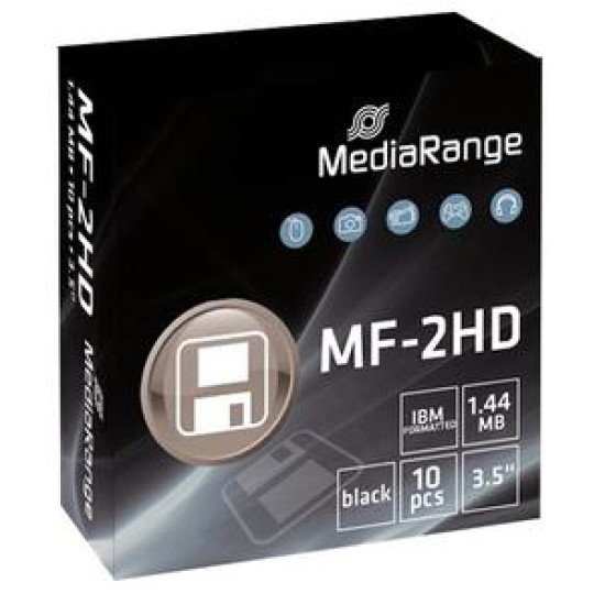 Mediarange disquette 3,5" MF-2HD 10p. Mediarange disquette 3,5" MF-2HD 10p.